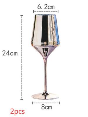 Elevate Your Drinking Experience with Our Personalized Luxury Electroplated Crystal Goblet