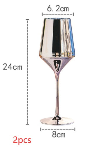 Elevate Your Drinking Experience with Our Personalized Luxury Electroplated Crystal Goblet